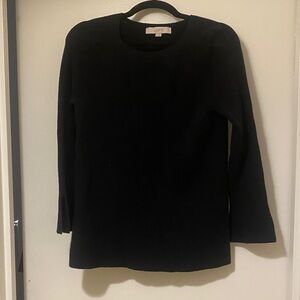 LOFT Women's Classic Black Long Sleeve Top
